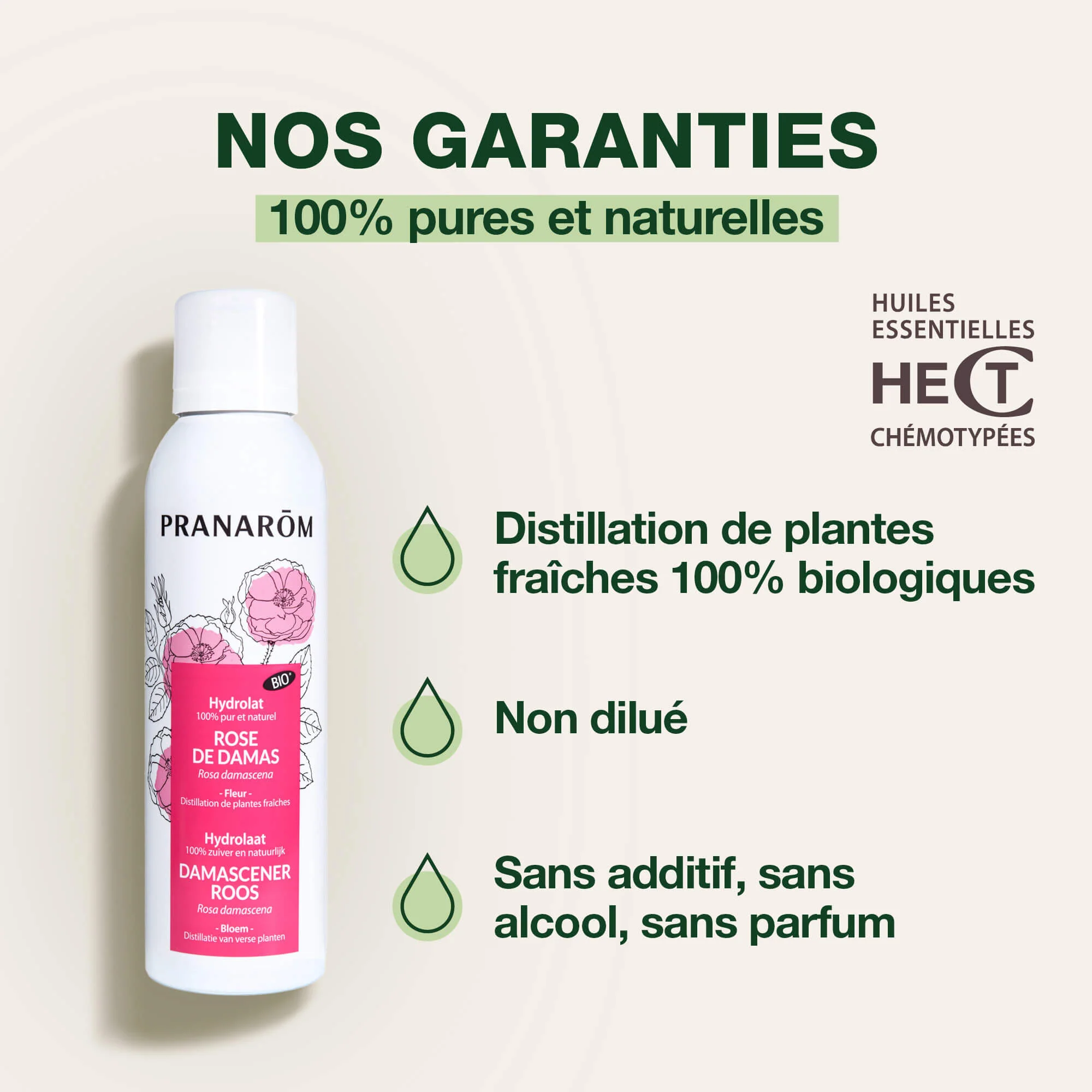 Eau florale de Rose de Damas - Bio - Image 3